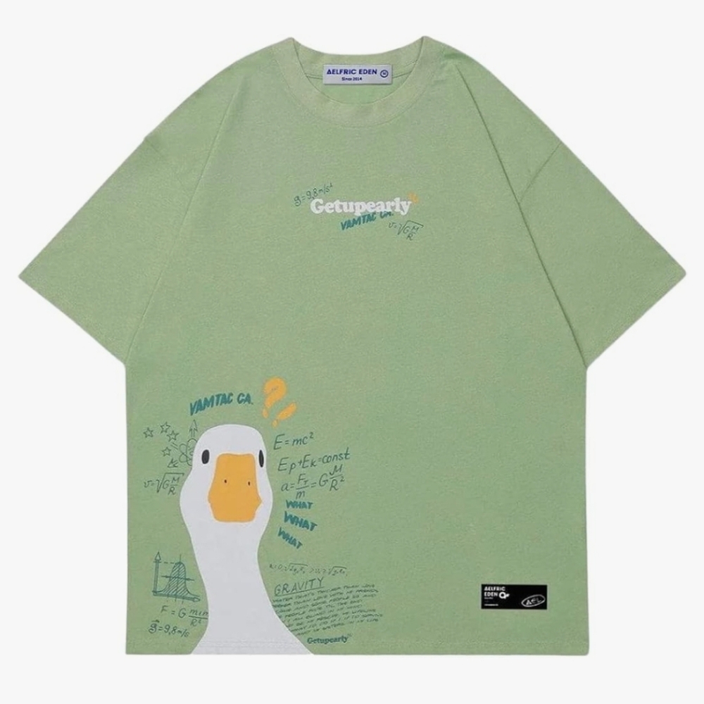 Aelfric eden duck graphic green tee. Sz md